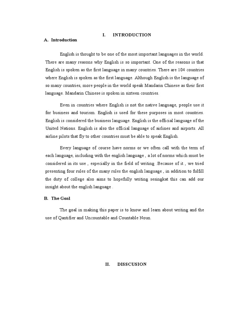 Makalah Countable And Uncountable Grammatical Number Plural