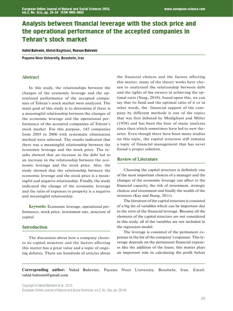 Financial leverage formula picture
