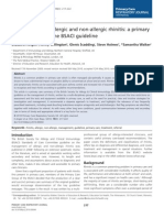 Management of Allergic and Non-Allergic Rhinitis: A Primary Care Summary of The BSACI Guideline