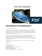 Cocina Solar Parabolica