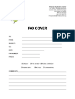 Fax Cover I