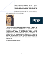 Vinculaciones entre Teresa de Avila y Edith Stein.