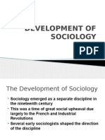 Development of Sociology Discipline