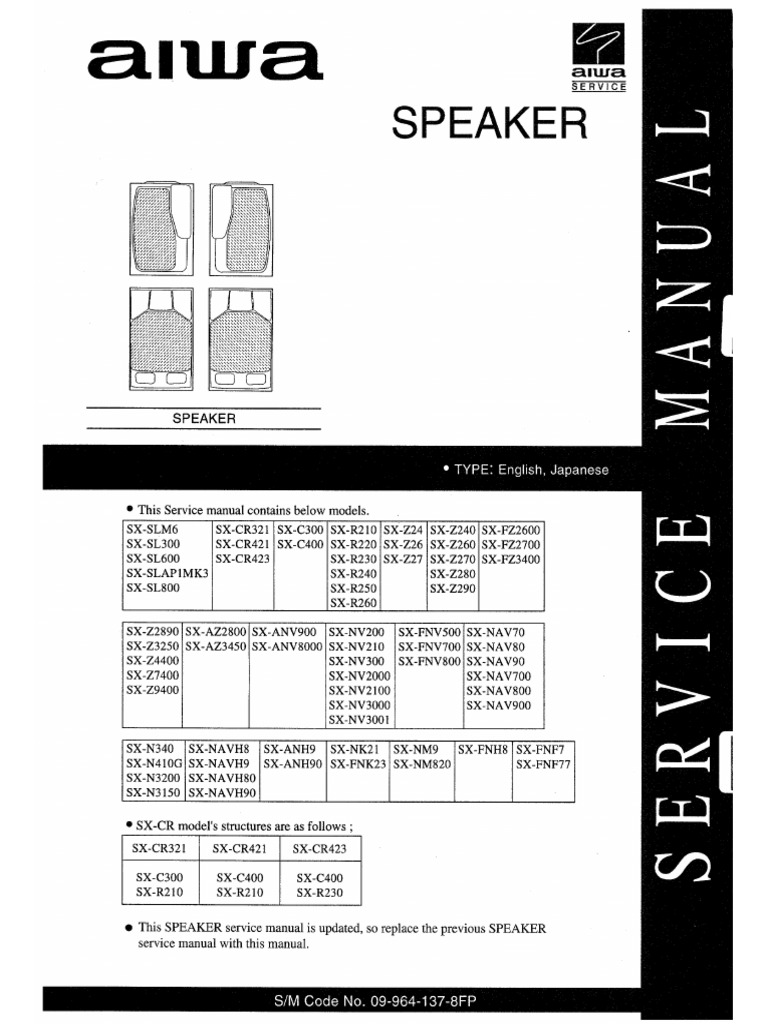 Aiwa sx-z9400 207 | PDF