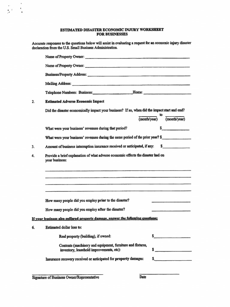 Business Interruption Insurance Worksheet ~ news word