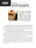 Resenha Cultura e Acao Cutural de Newton Cunha- Silva 2012