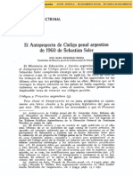 Código Penal Anteproyecto Soler 1960