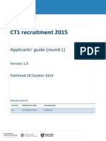 CT1 Recruitment 2015