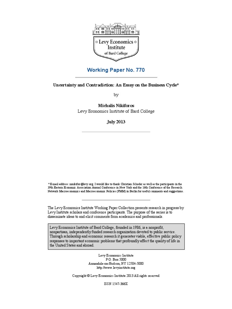 Business cycle thesis picture