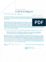 Harber Search Warrant and Affidavit