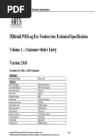 ARTS Standard XML POSLog for Foodservice Technical Specification V3.0.0 Volume Customer Order Entry 20061118