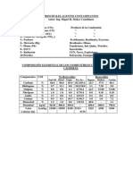 Agentes Contaminantes y Composicón de Los Recursos Energeticos