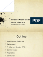 Violence Video Games and Social Violence: Duong Ngo Anh Duy - 40578