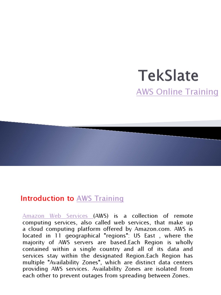 AWS Training | PDF | Business