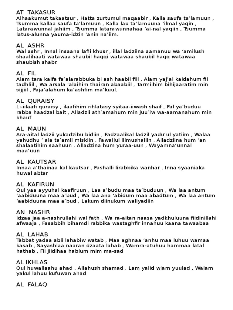 Download 95+ Contoh Surat Surat Quraisy Latin Terbaik Gratis