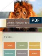 valores humanos de sordos