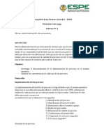 Administracion de Procesos