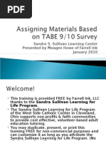 Download Assigning Materials Based on TABE 910 Survey by Meagen Farrell SN26908428 doc pdf