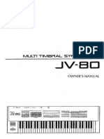 Roland jv-80 Owners Manual