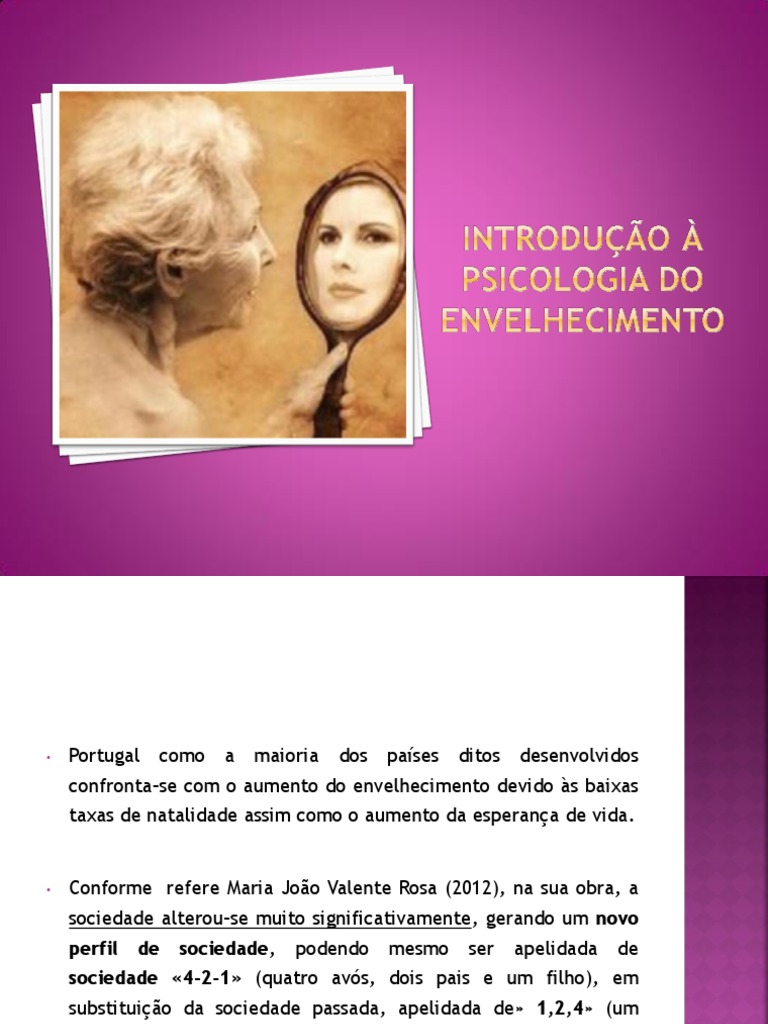 Introdução À Psicologia Do Envelhecimento | PDF | Envelhecimento ...