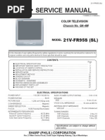 Sharp 21VFR95S GA4M M61250 IXA983 STV9302 STR W5453 Manual PDF