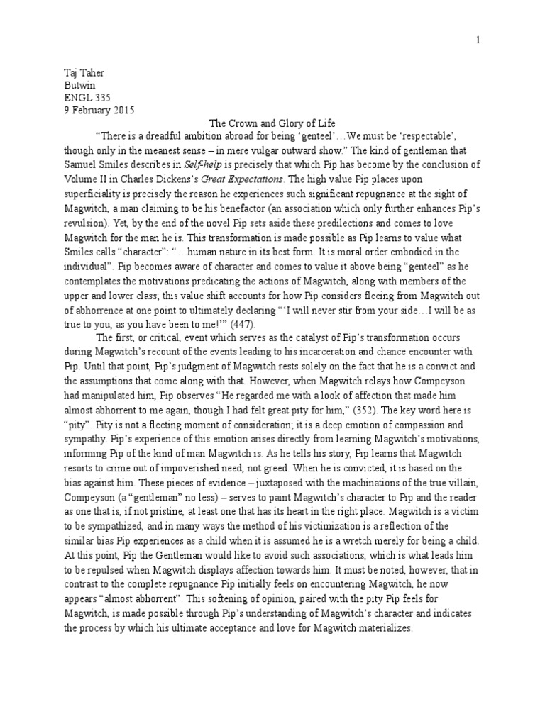 Free Great Expectations by Charles Dickens Essay Samples | WritingBros WritingBros