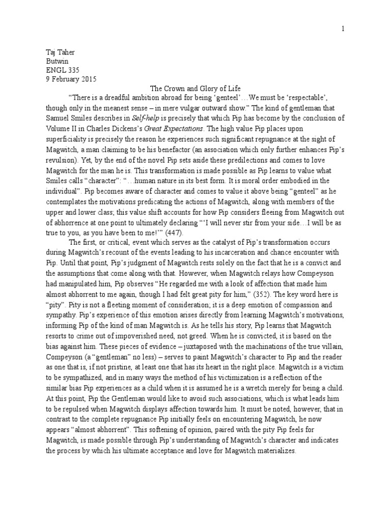 essay great expectations