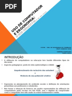 Uso de Computador e Ergonomia