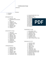 Cardiovascular and Gastrointestinal Drug Guide