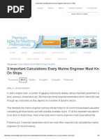 Download 3 Important Calculations Every Marine Engineer Must Know on Ships by Rem Larazi SN269097071 doc pdf