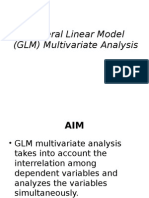 GLM Multivariate Analysis (Presentation 4) Adv Stat