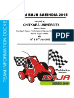 Virtual BAJA SAEINDIA 2015 - Information - Docket