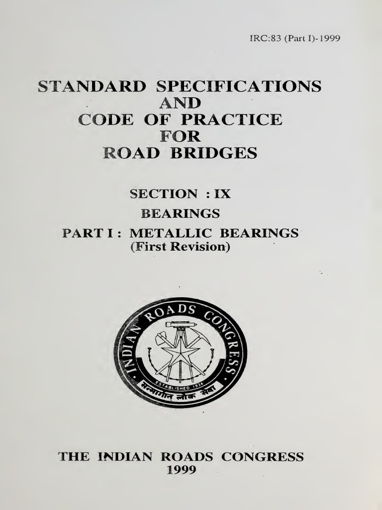 IRC 83 1999 Part 1 PDF | PDF | Engineering Tolerance | Welding