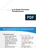 Getting To Know Processor Architectures