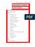 Stop Motion Animation Production Booklet