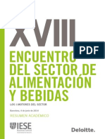 Estado Sector Alimentación en España 2013