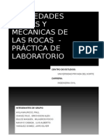 Propiedades Fisicas y Mecanicas de Las Rocas - Práctica de Laboratorio