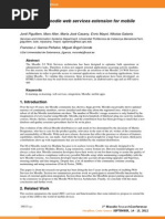 Moodbile- A Moodle Web Services Extension for Mobile