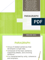 Paragraph by Character Sketch