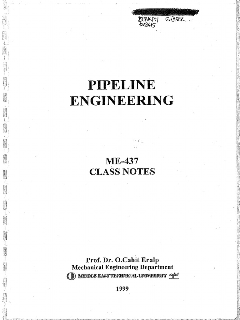 pipeline engineering thesis