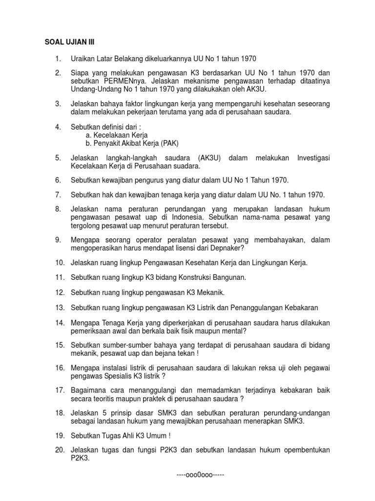 Soal essay ahli k3 umum 04 picture