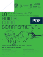 Coloquio Animal Bioartefactual Arte Ciencia 2015