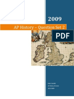 AP History - Question Set 2, Questions 1-20, APEUH