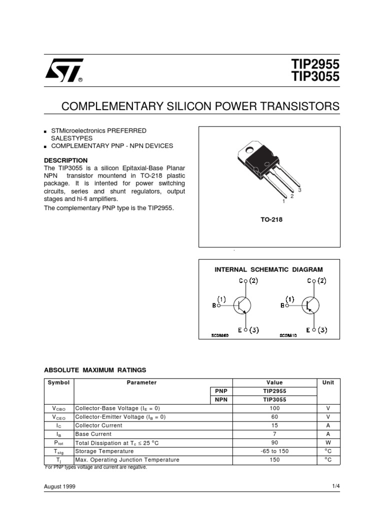Tip 3055 | Bipolar Junction Transistor | Electronic Circuits