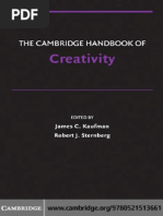 Download KaufmanSternbergThe Cambridge Handbook of Creativity by Loufeckk SN269142720 doc pdf