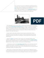 En El Mes de Abril Se Cumple El Centenario de Uno de Los Earthquake Más Destructivos de La Historia Tanto en El Aspecto Humano Como en El Material