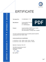 ISO FE Type B Zertifikat En