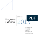 Control de Nivel y Temperatura Tanque LABVIEW