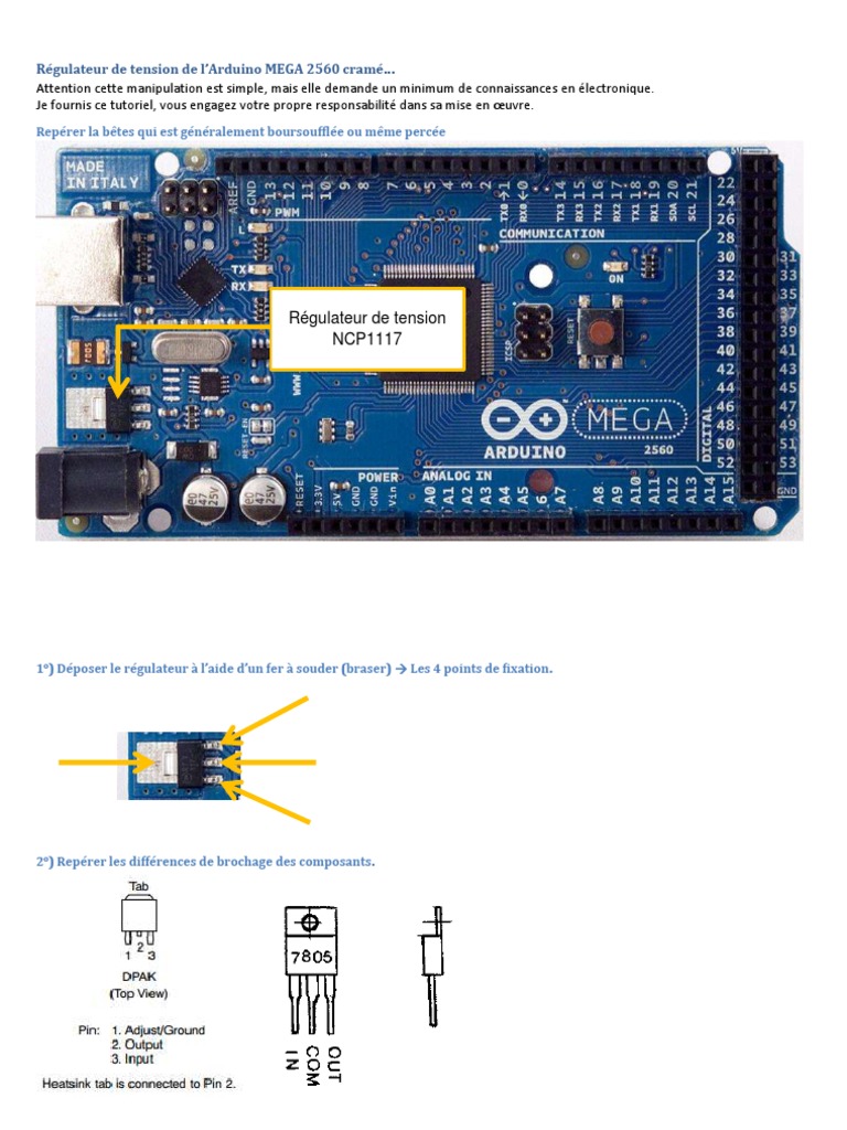 Remplacement du régulateur 7805 Arduino | PDF | Ordinateurs ...