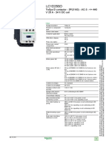 Schneider Electric LC1D25BD Datasheet